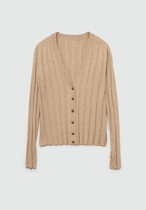 MANGO - Cardigan Flurry - Light/Pastel Gray
