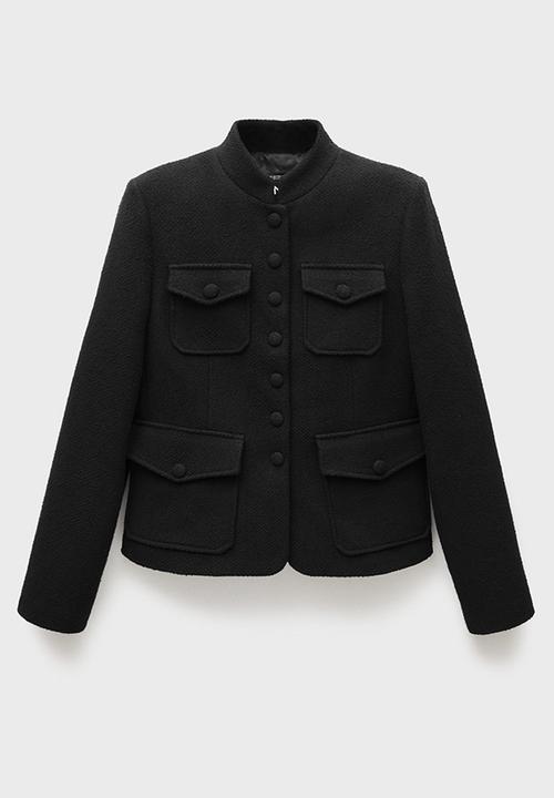 MANGO - Jacket vera - black