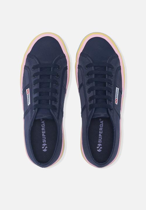 SUPERGA - 2740 Liquify Nylon - A2P Blue Navy Pink Yellow