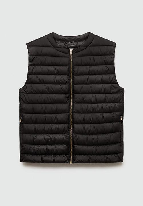 MANGO - Outer vest blanvest - black