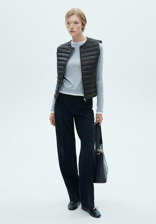 MANGO - Outer vest blanvest - black