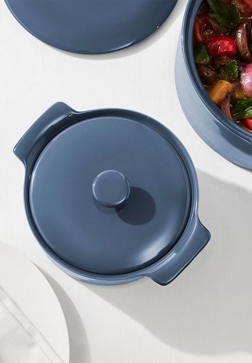Maxwell & Williams - Indulgence Round Casserole 1.3L - Slate Blue