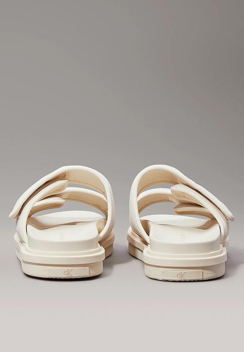 Calvin Klein - Double bar sandal mtl - white 
