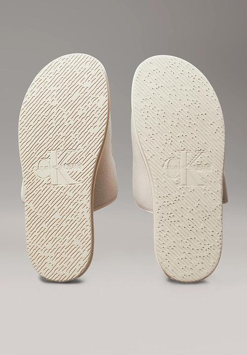 Calvin Klein - Double bar sandal mtl - white 