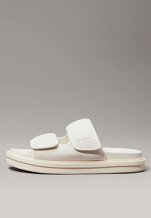Calvin Klein - Double bar sandal mtl - white 