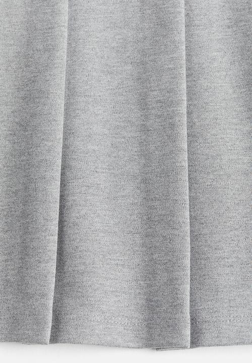 H&M - Pleated skirt - grey marl 