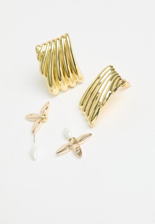 Superbalist - Monica earring pack-gold