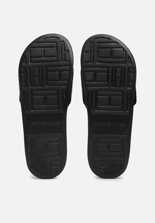 Tommy Hilfiger - Strappy Hilfiger Pool Slide - Black