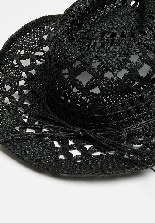 Superbalist - Straw cowboy hat - black