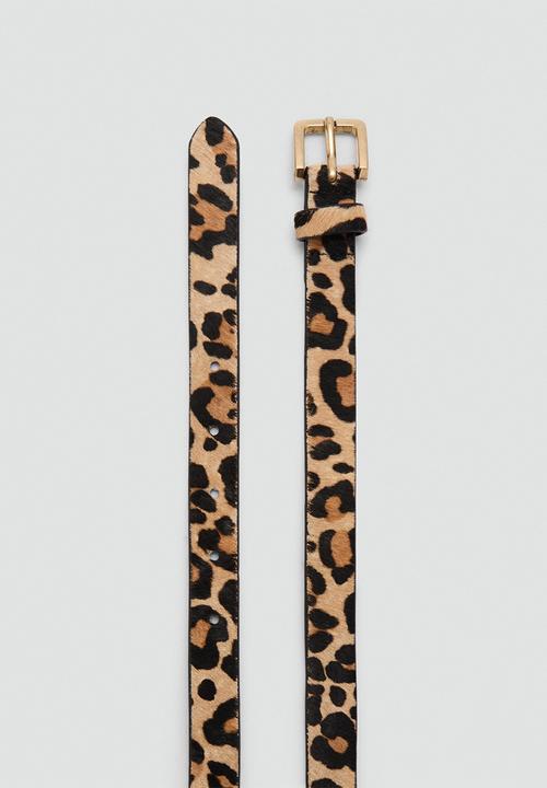 MANGO - Belt leo - medium brown