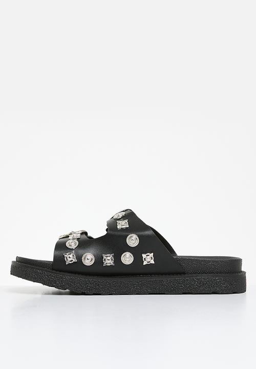 SISSY BOY - Buckle Slide - Black