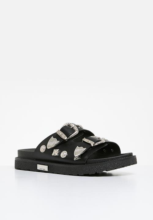 SISSY BOY - Buckle Slide - Black