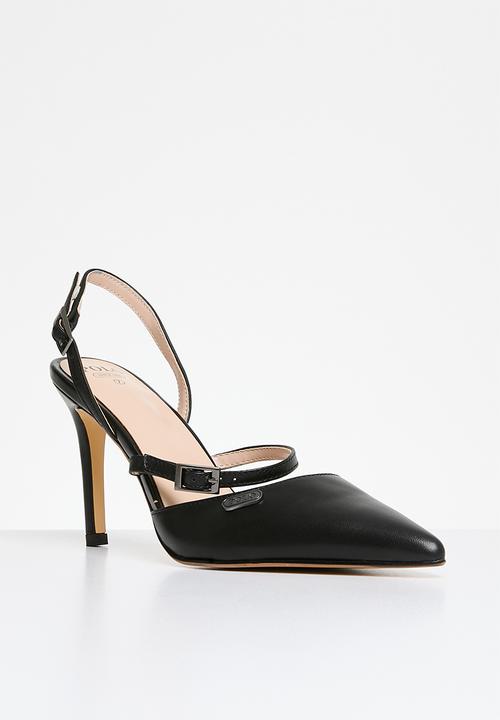 POLO - Classic pointed slingback heel - black