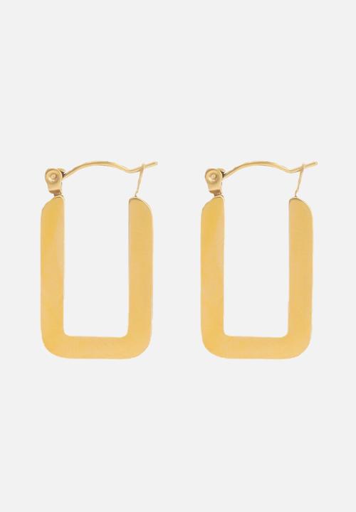 Zoe on Trend - Long hoop earring - gold