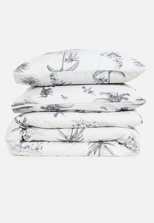 Sixth Floor - Nature Sketch Super Soft Duvet Set - neutral