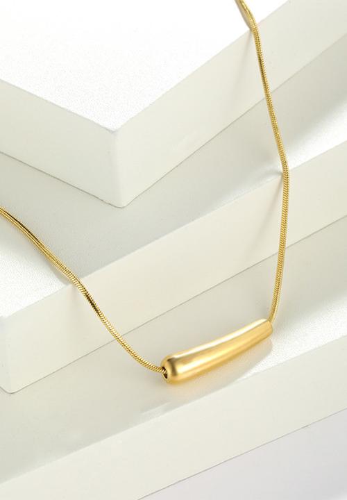 Zoe on Trend - Modern designer necklace - gold