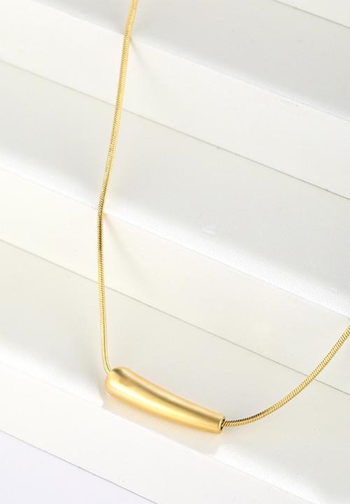 Zoe on Trend - Modern designer necklace - gold
