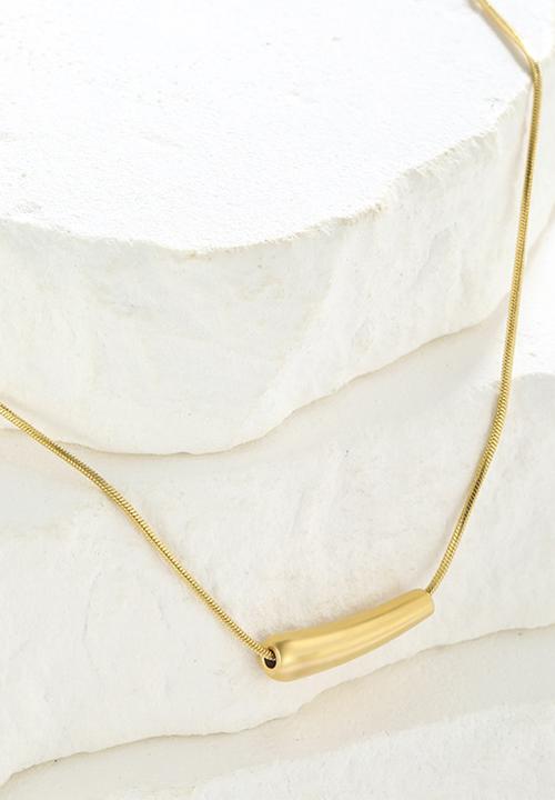 Zoe on Trend - Modern designer necklace - gold