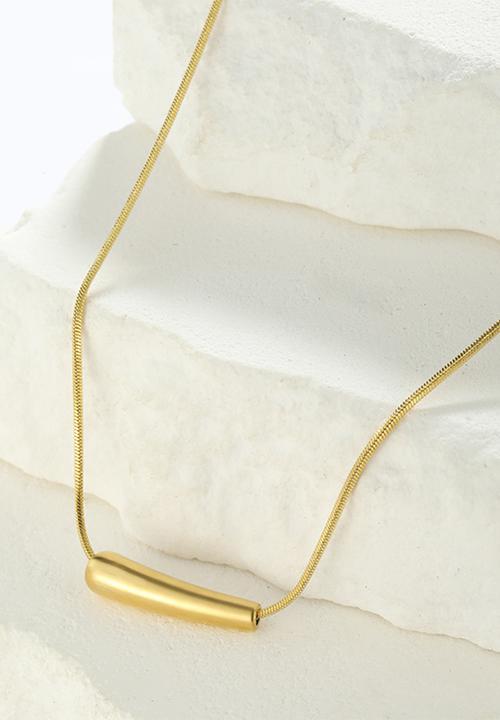 Zoe on Trend - Modern designer necklace - gold