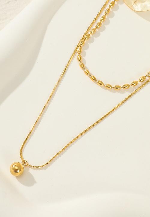 Zoe on Trend - Double-strand bead necklace - gold