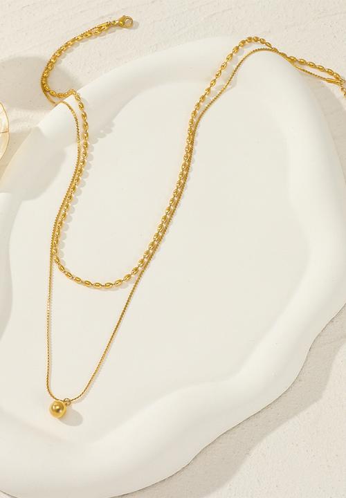 Zoe on Trend - Double-strand bead necklace - gold