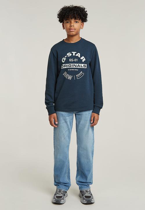 G-STAR - Crew Sweater R Ub-Sartho Blue