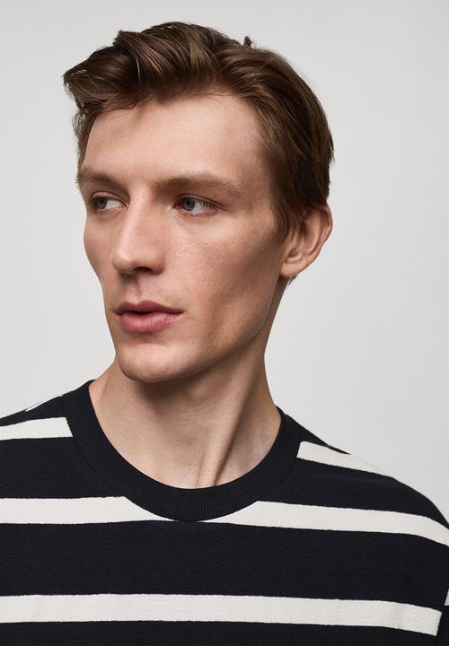 MANGO - T-shirt marino - navy