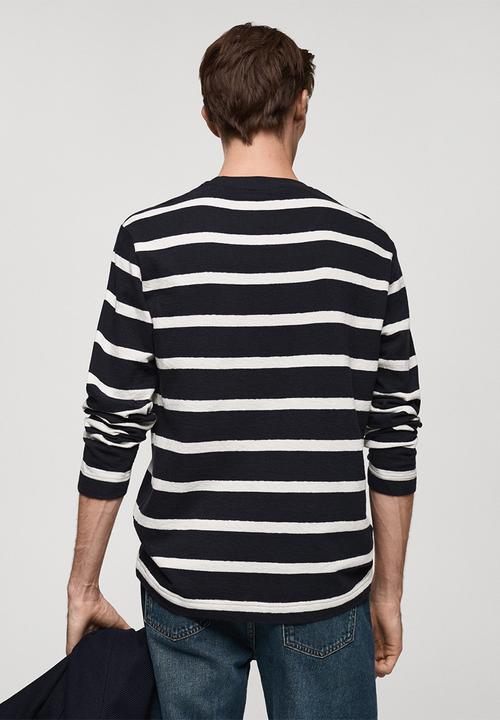 MANGO - T-shirt marino - navy