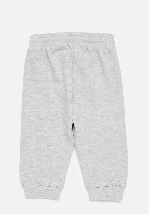 H&M - 3-Pack cotton joggers - light grey marl/dark grey