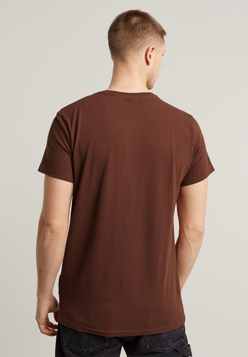 G-STAR - Slim base r t short sleeve - dk plum