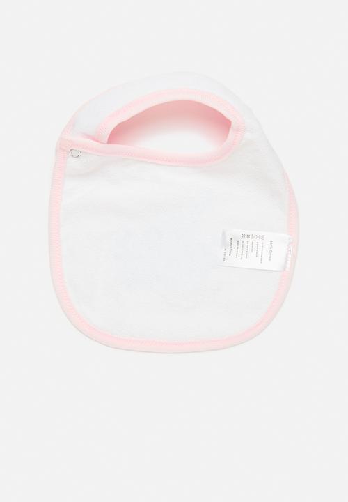 Pop Candy - 2 Pack bib - pink & white