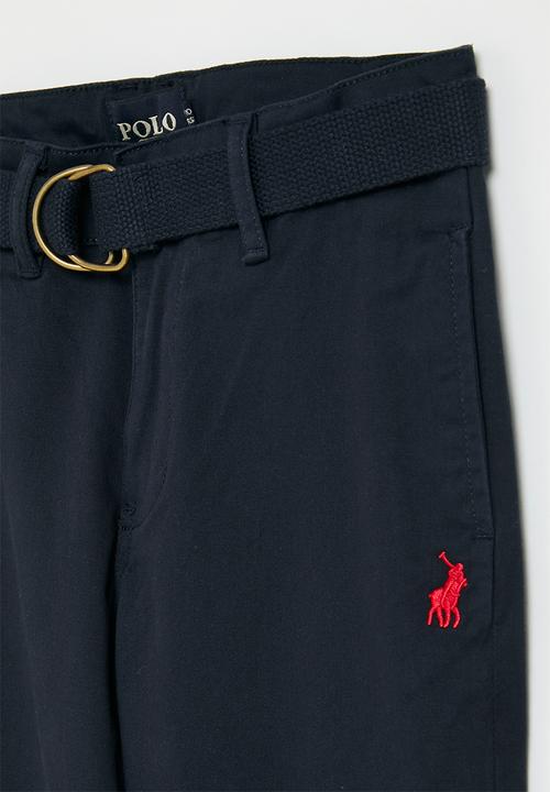 POLO - Boys adrian belted chino - navy