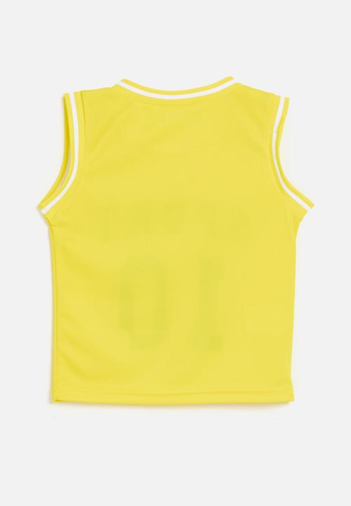 Pop Candy - Basketball tee - yellow