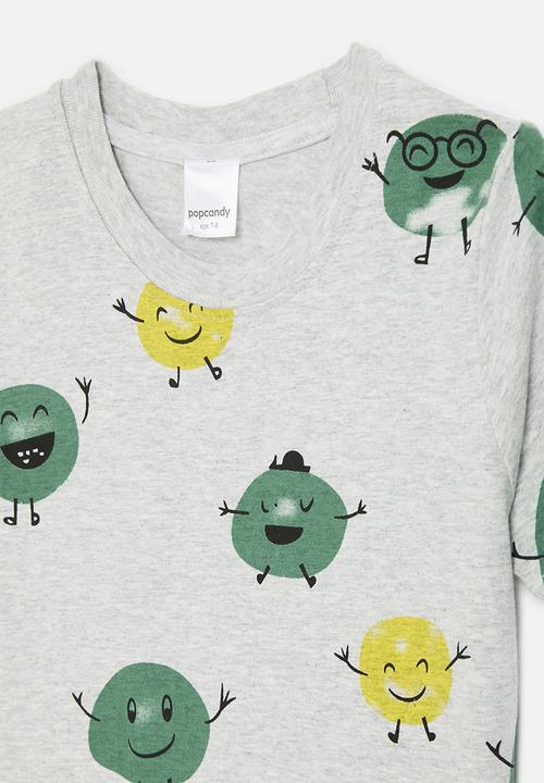 Pop Candy - Printed tee - grey
