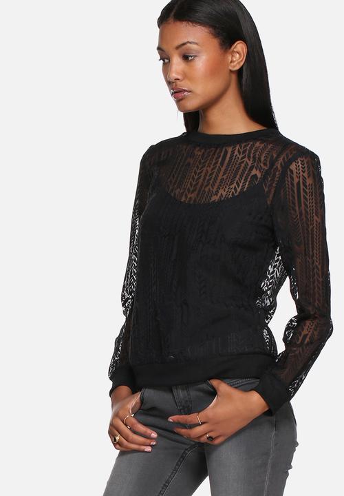 Lola May - Mesh printed sweatshirt 
