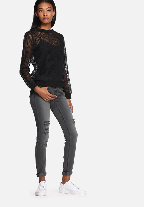 Lola May - Mesh printed sweatshirt 