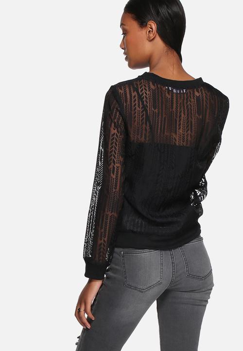 Lola May - Mesh printed sweatshirt 