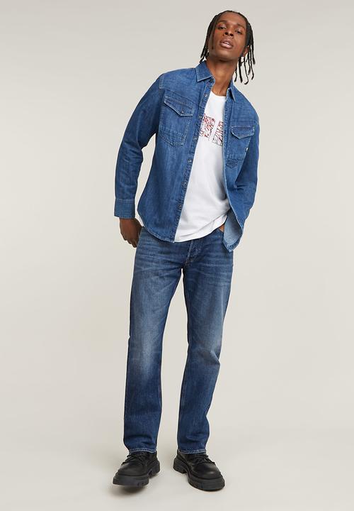 G-STAR - Chain logo r t - white