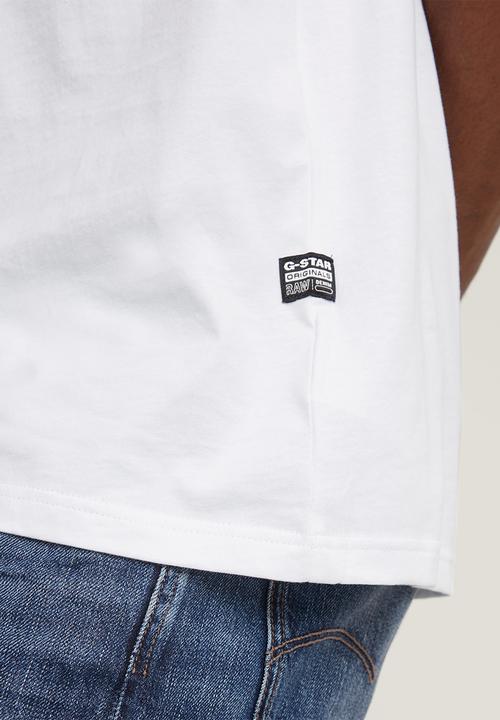G-STAR - Chain logo r t - white