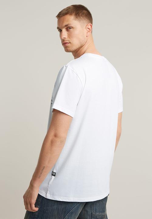 G-STAR - Shattered gr r t - white