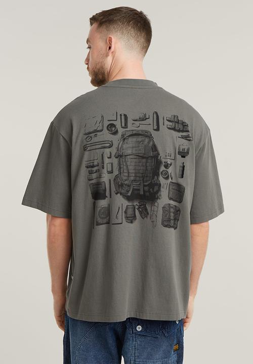 G-STAR - Knolling back gr boxy r t - gs grey