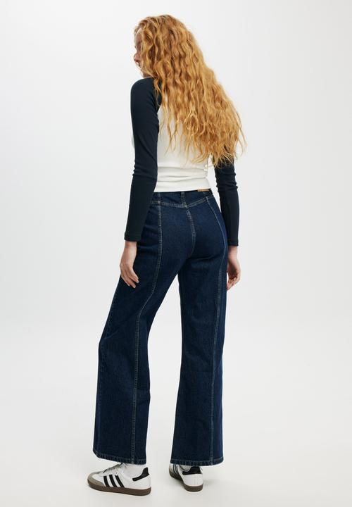Cotton On - Seam Wide Jean - Rinse Blue