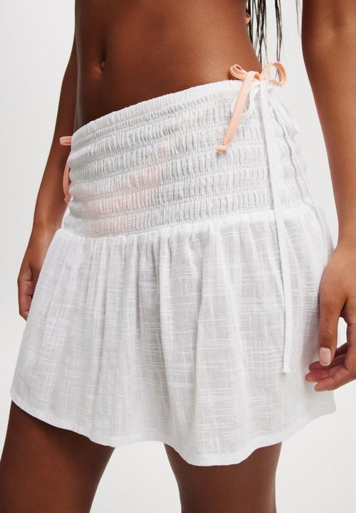 Cotton On - The Essential Beach Mini Skirt-White