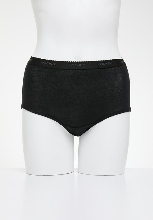 Jockey - Plus 3 Pack Plain Full Brief - Multi 
