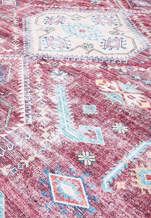 Sixth Floor - Ezra printed rug - Antique Ruby