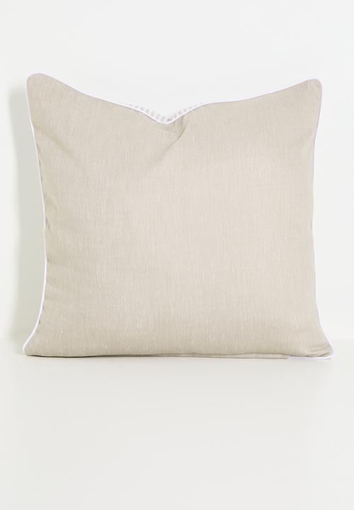 Sixth Floor - Stripe cushion cover - Neutral