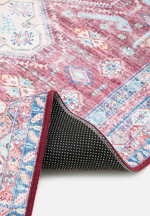 Sixth Floor - Ezra printed runner - Antique Ruby