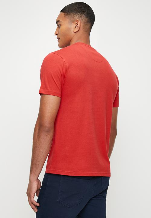 POLO - Mason Heritage Printed Short Sleeve Tee - Red