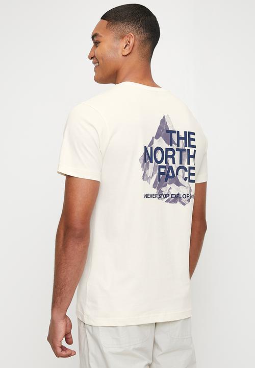 The North Face - M Short sleeve Mountain Shadow Tee - Gardenia White