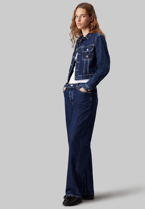 Calvin Klein - Cropped 90's denim jacket - denim medium